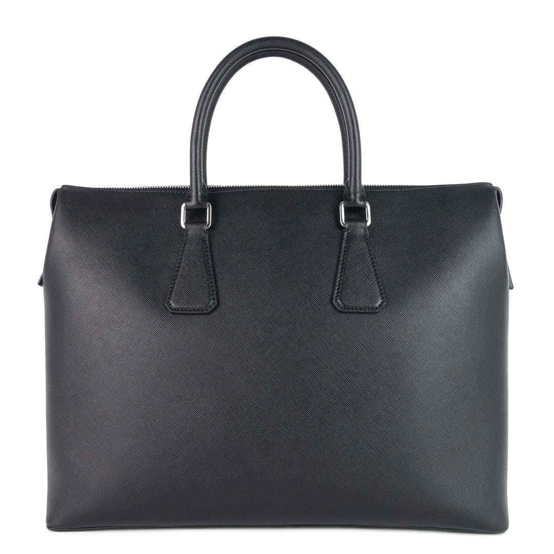 saffiano leather briefcase bag