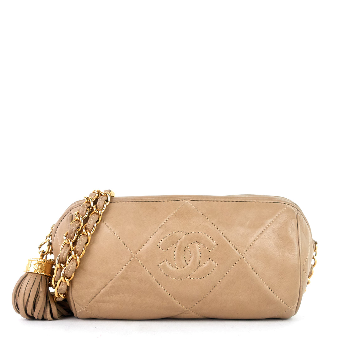 Pre-Owned Chanel CC Tassel Lambskin Crossbody Bag