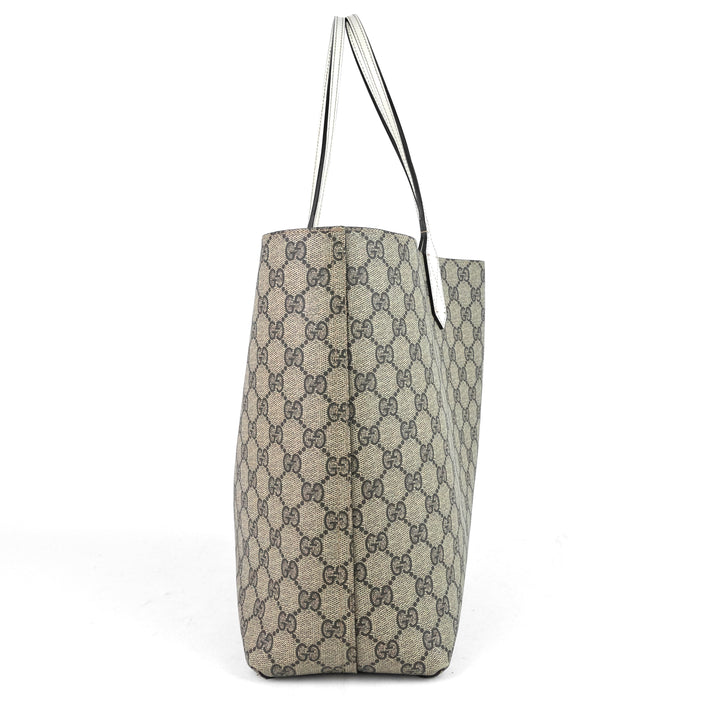 reversible medium gg coated canvas tote bag