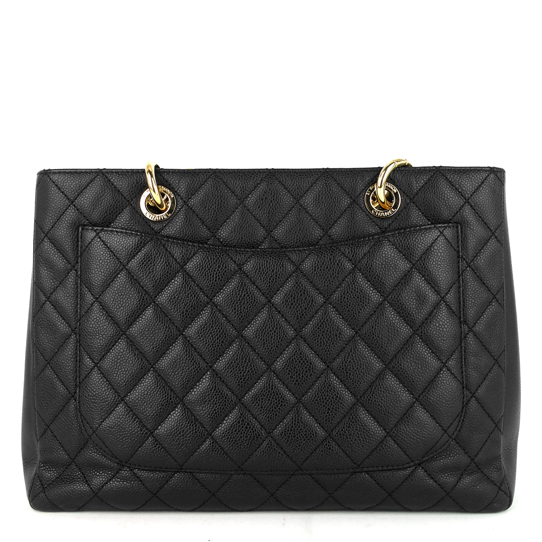 grand shopping tote caviar leather bag