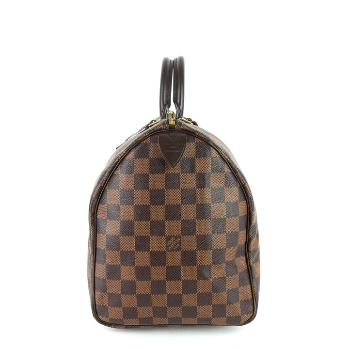 speedy 35 damier ebene canvas bag