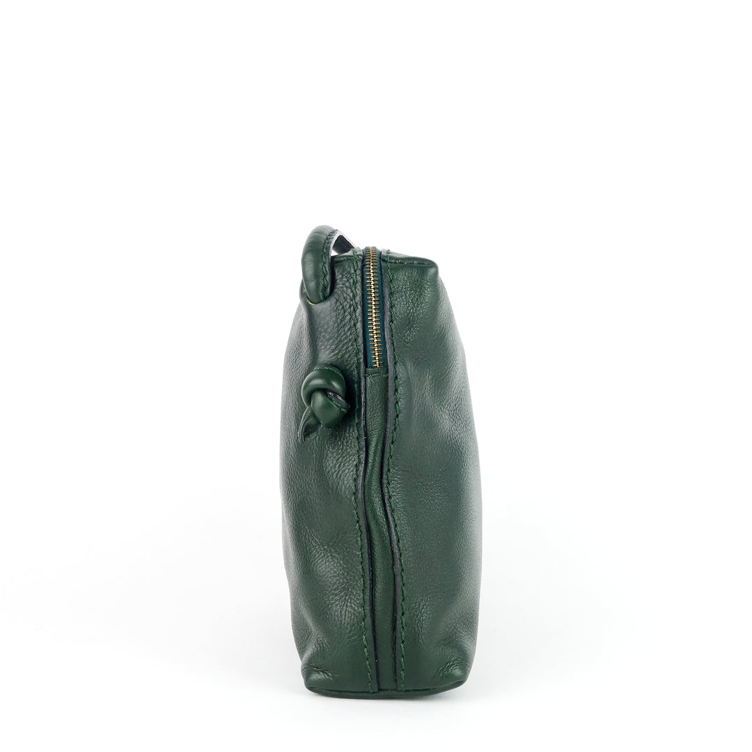 vintage cervo leather crossbody bag
