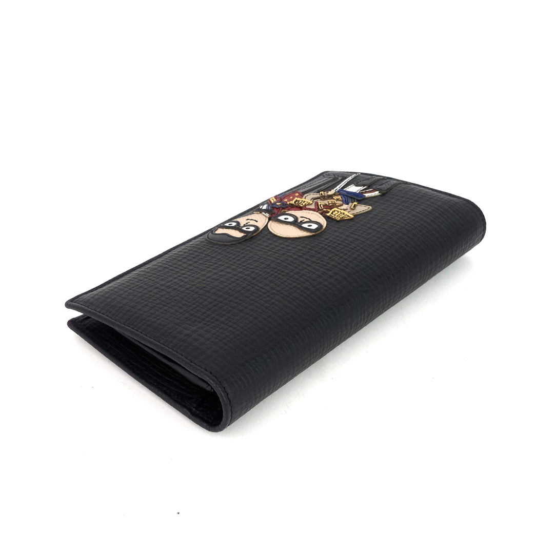 dolce & gabbana military designer patch wallet