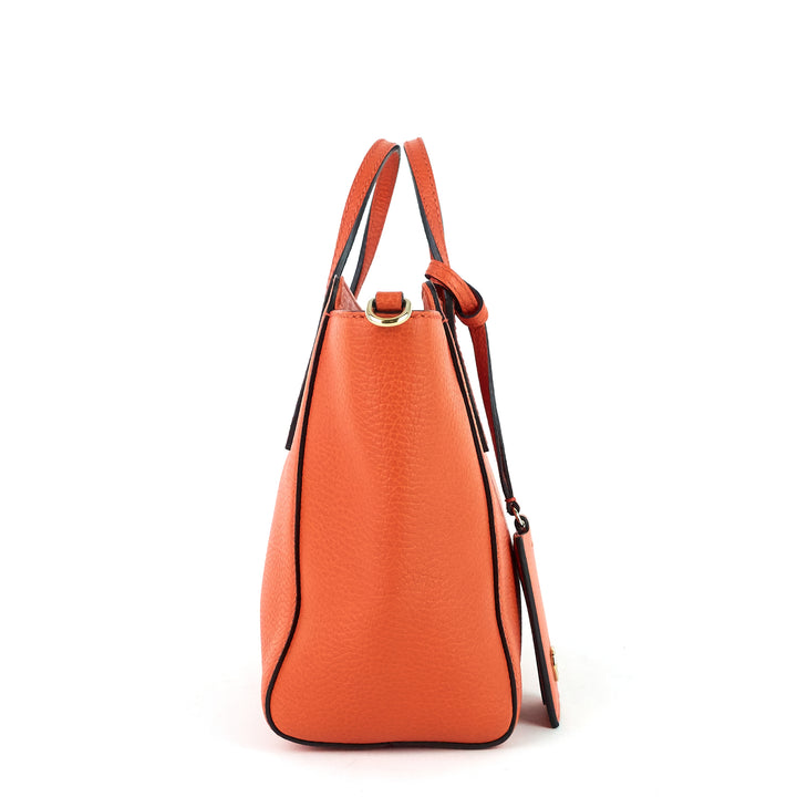 swing small textured calfskin tote bag