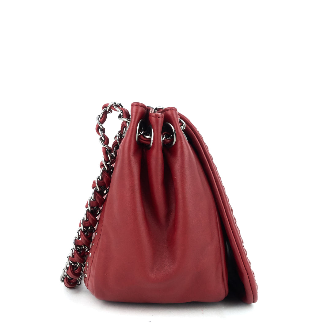 Leather Luxe Ligne Accordion Flap Bag – Poshbag Boutique