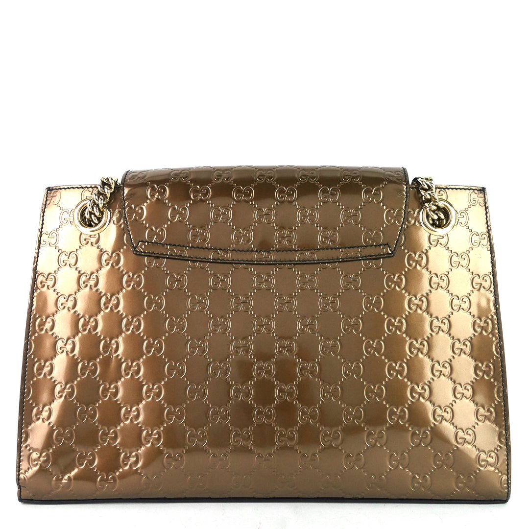 emily large guccissima patent leather bag
