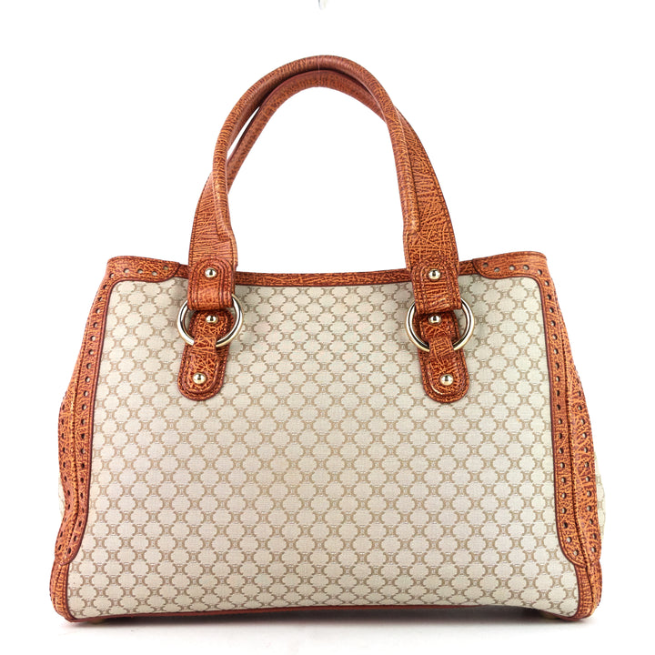 macadam quilted canvas tote bag