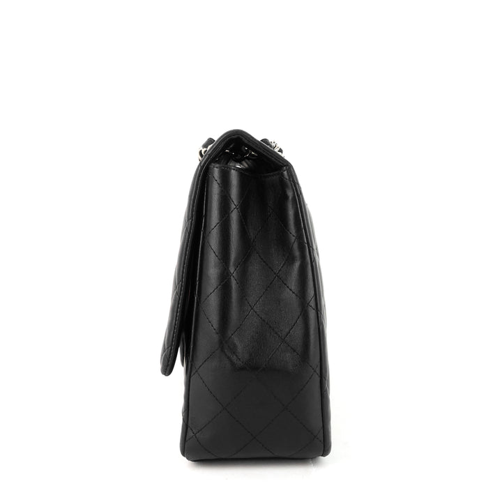 classic single flap maxi lambskin leather bag