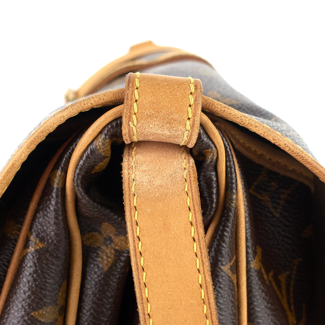 saumur 30 monogram canvas bag