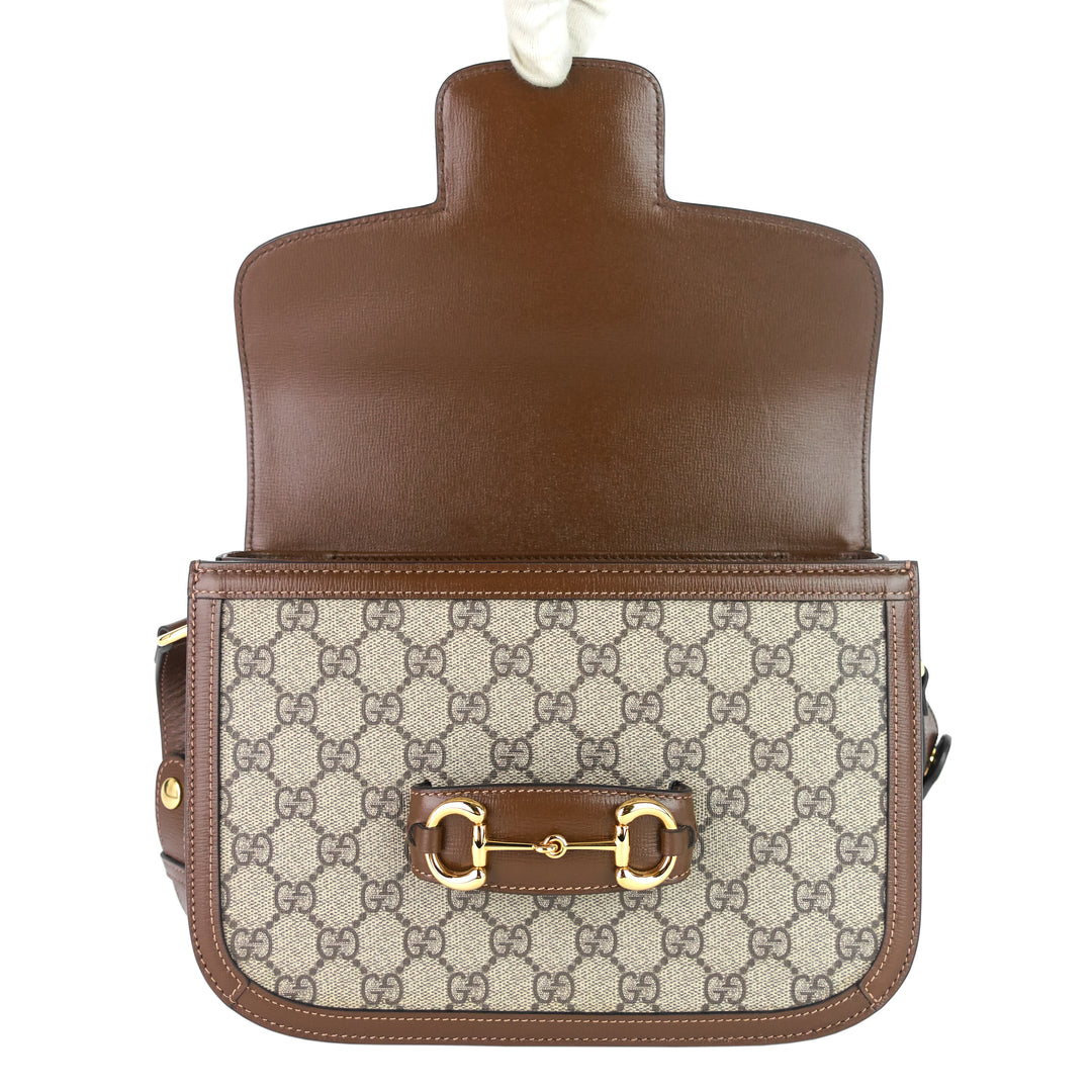 horsebit 1955 gg supreme canvas shoulder bag