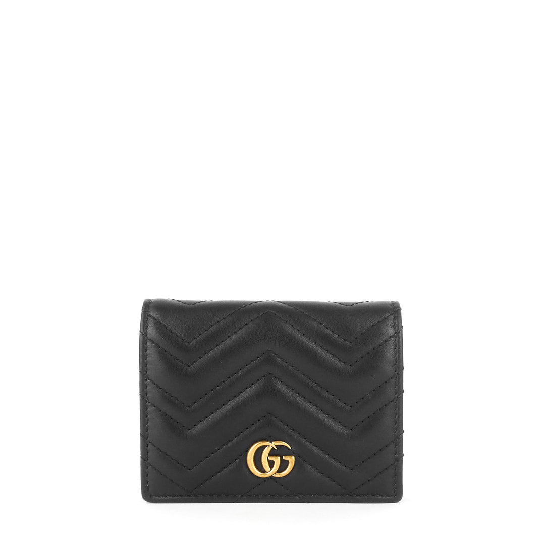 gg marmont calfskin leather wallet