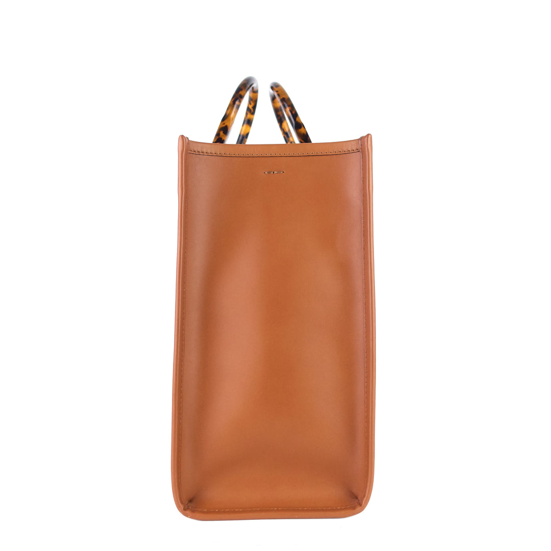 sunshine medium calfskin leather tote bag