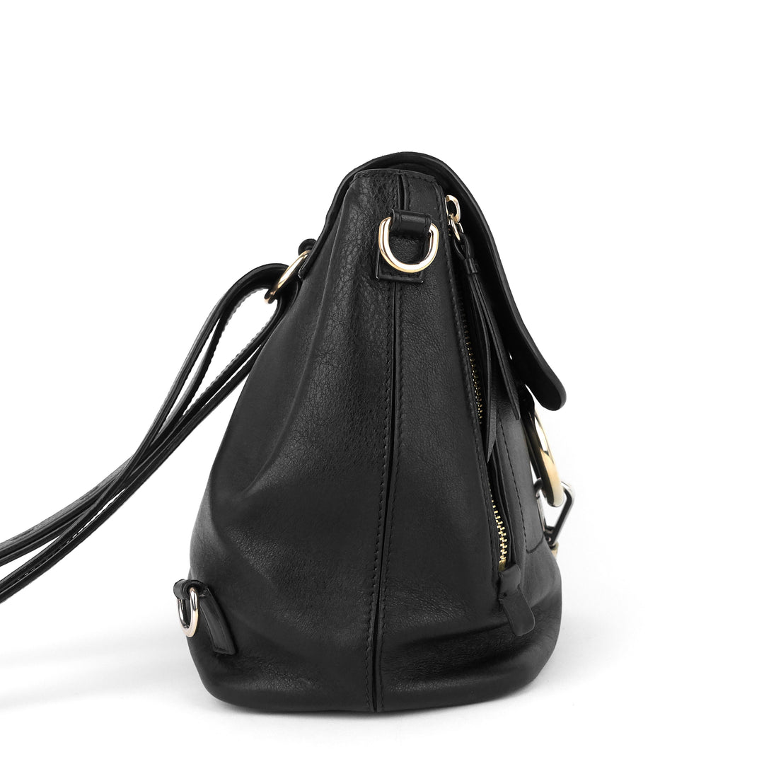 faye small calfskin and suede backpack bag
