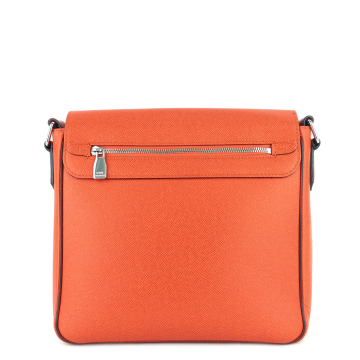 roman pm nm taiga leather messenger bag