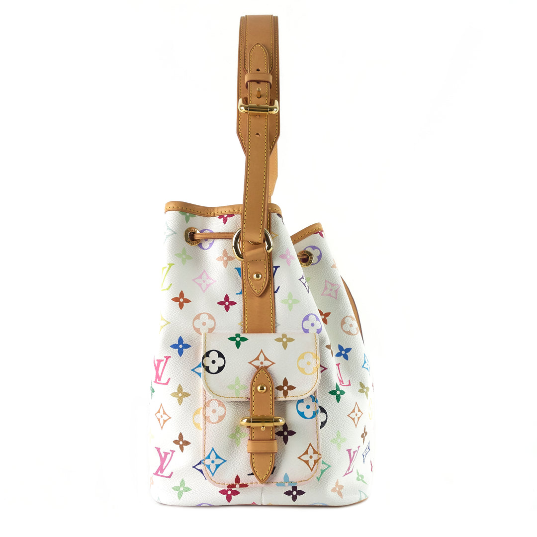 petit noé monogram multicolore canvas bag