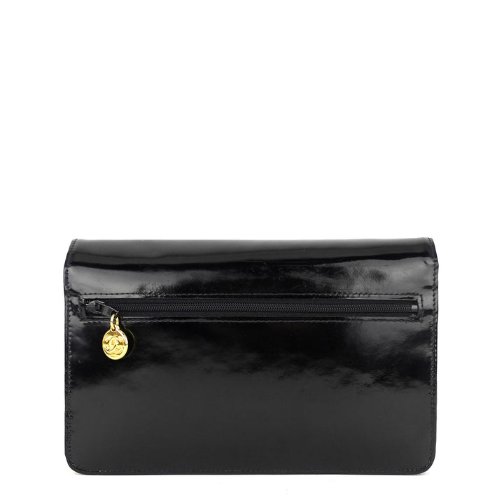 timeless wallet on chain woc vintage patent leather bag