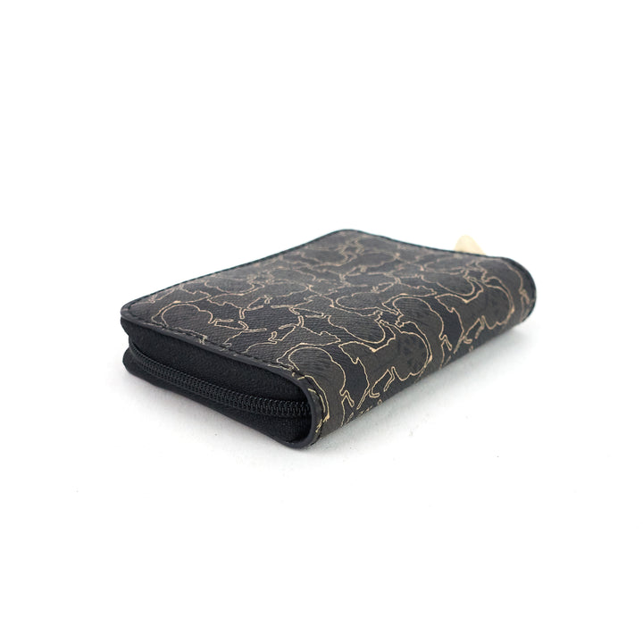 carriage-printed coated canvas pouch