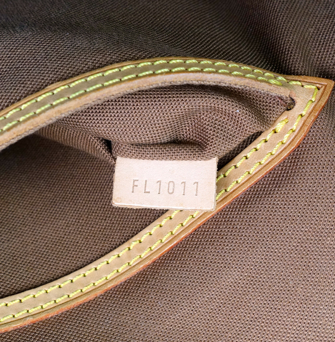 alma monogram canvas handbag with strap
