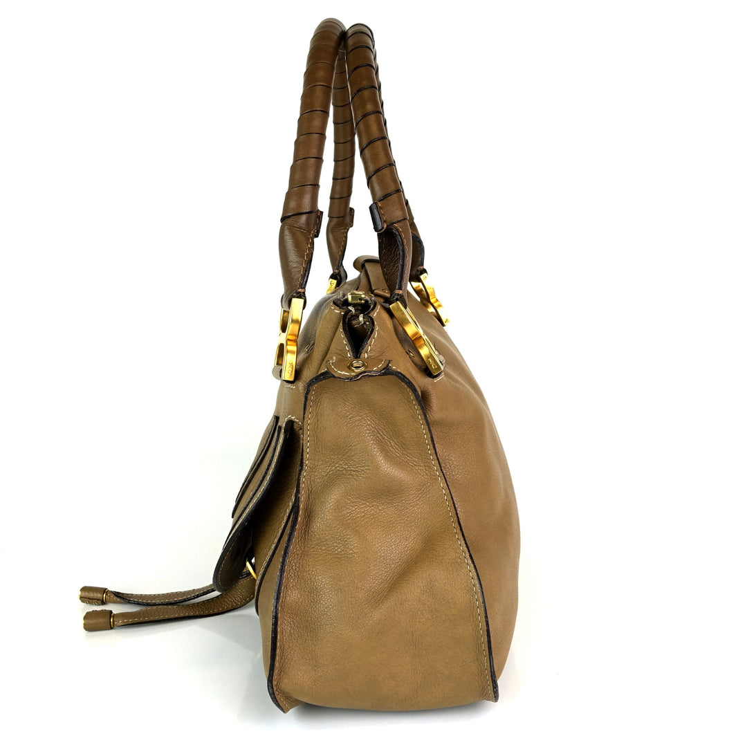 marcie calfskin leather medium shoulder bag