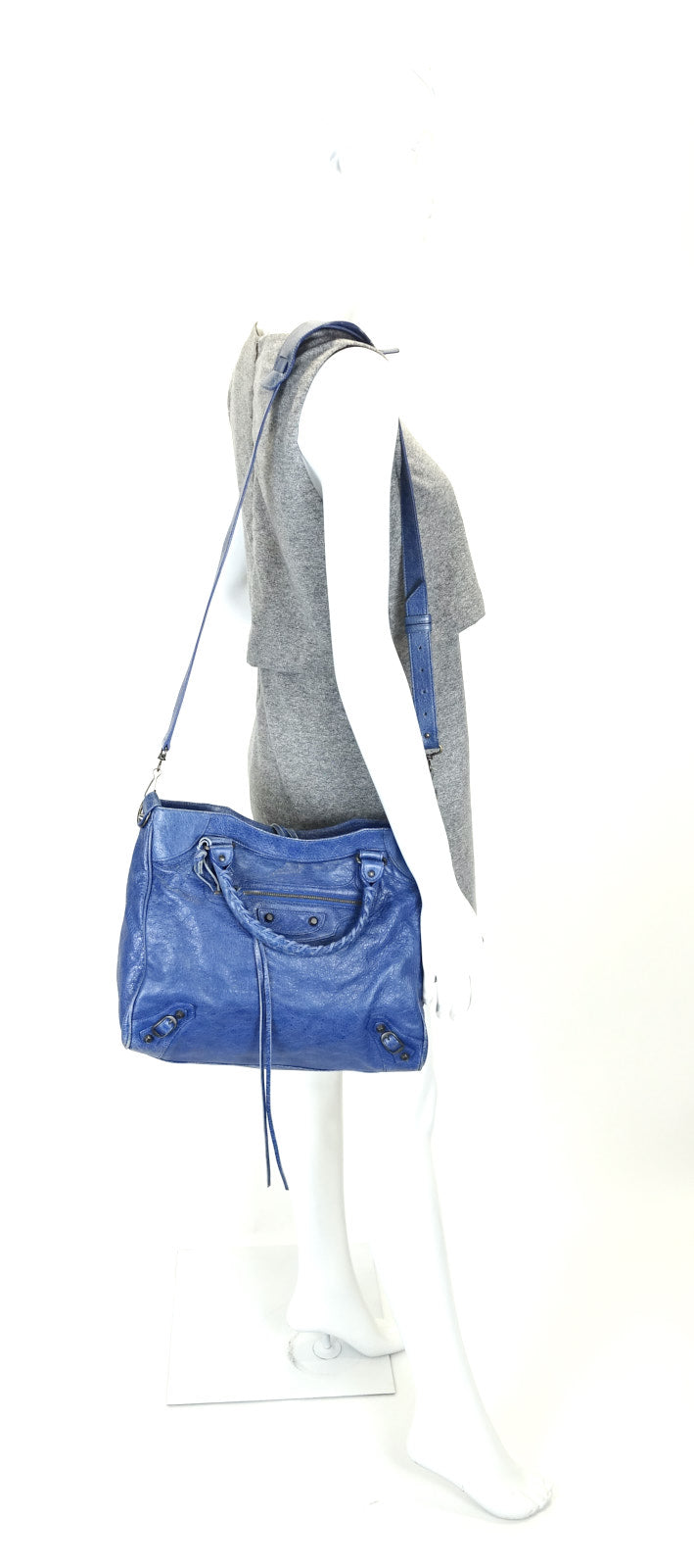 solid Erasure Marquee Classic Velo Agneau Leather City Bag – Poshbag Boutique