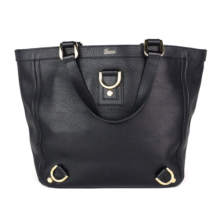 abbey leather d-ring medium tote bag