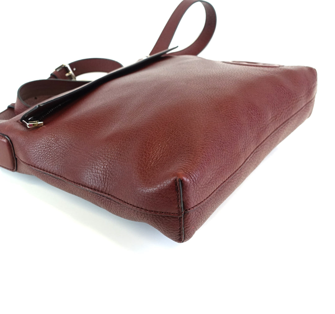 soho calf leather front flap pocket medium bag