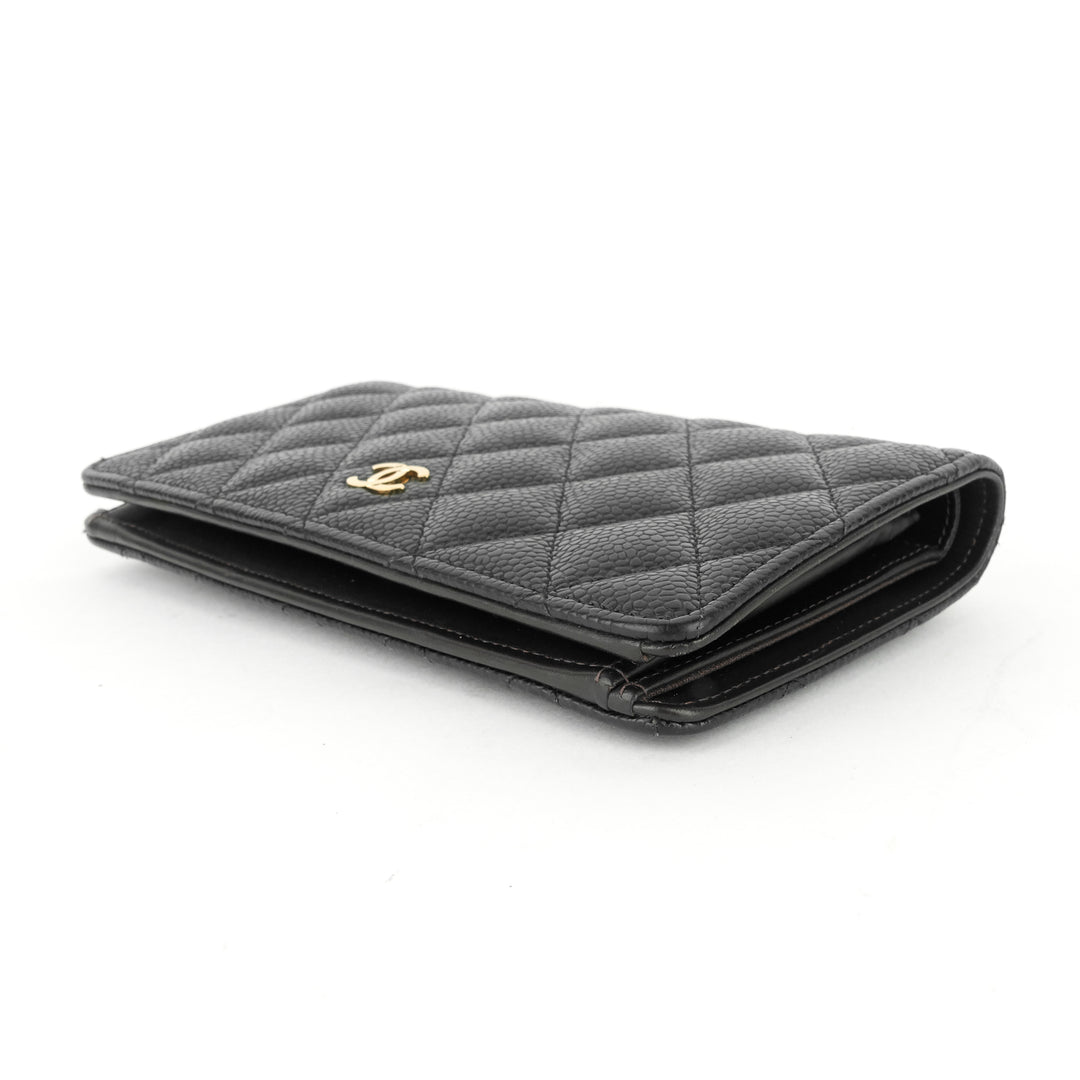 l-yen caviar leather wallet