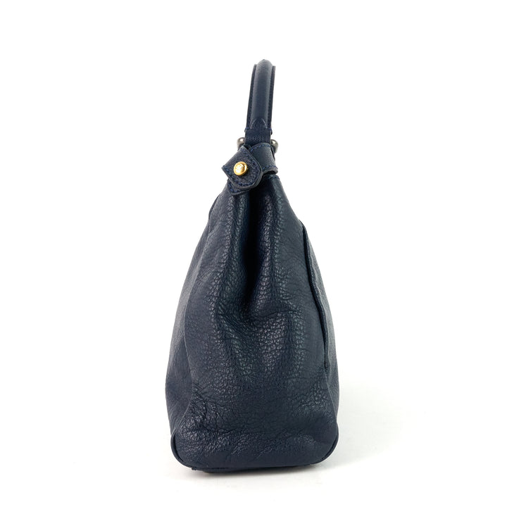 peekaboo regular ombre goatskin leather bag