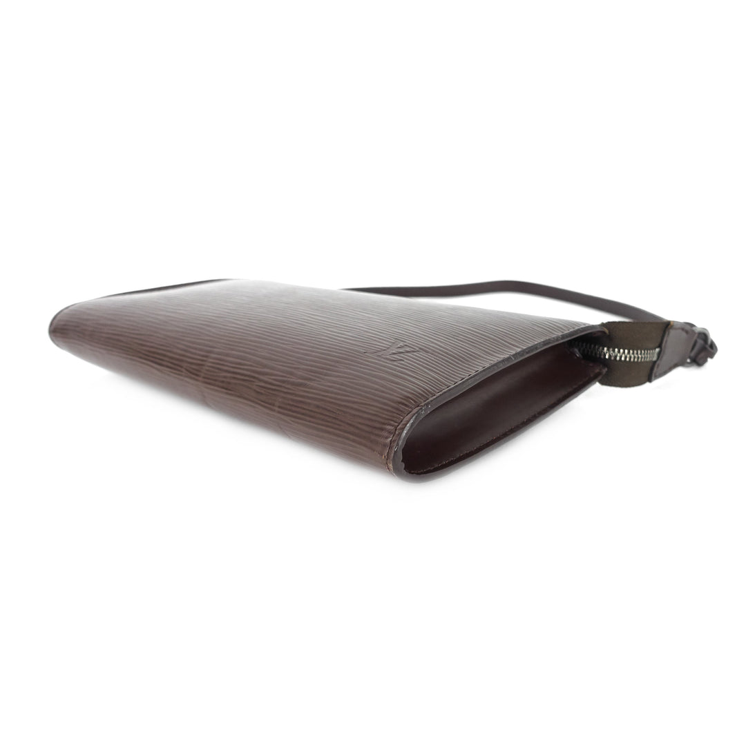 Pochette Accessoires Brown Epi Leather Bag – Poshbag Boutique