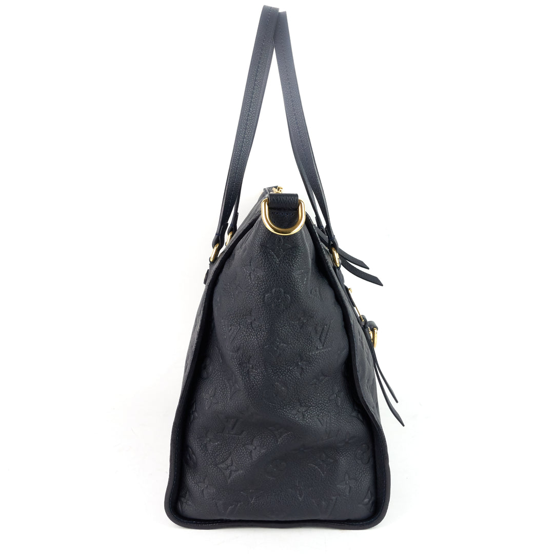Lumineuse leather handbag Louis Vuitton Purple in Leather - 26214626