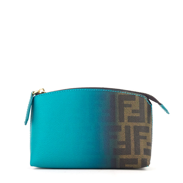 ombre zucca coated canvas cosmetic case
