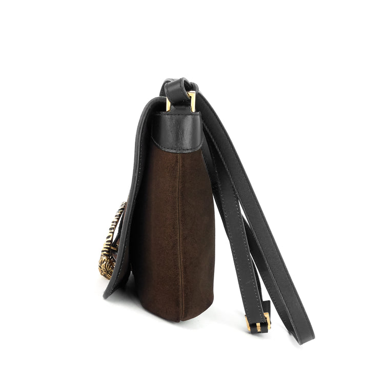dionysus vintage suede and leather shoulder bag