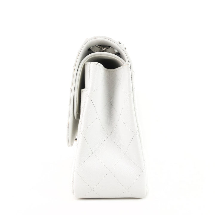 double flap jumbo caviar leather shoulder bag