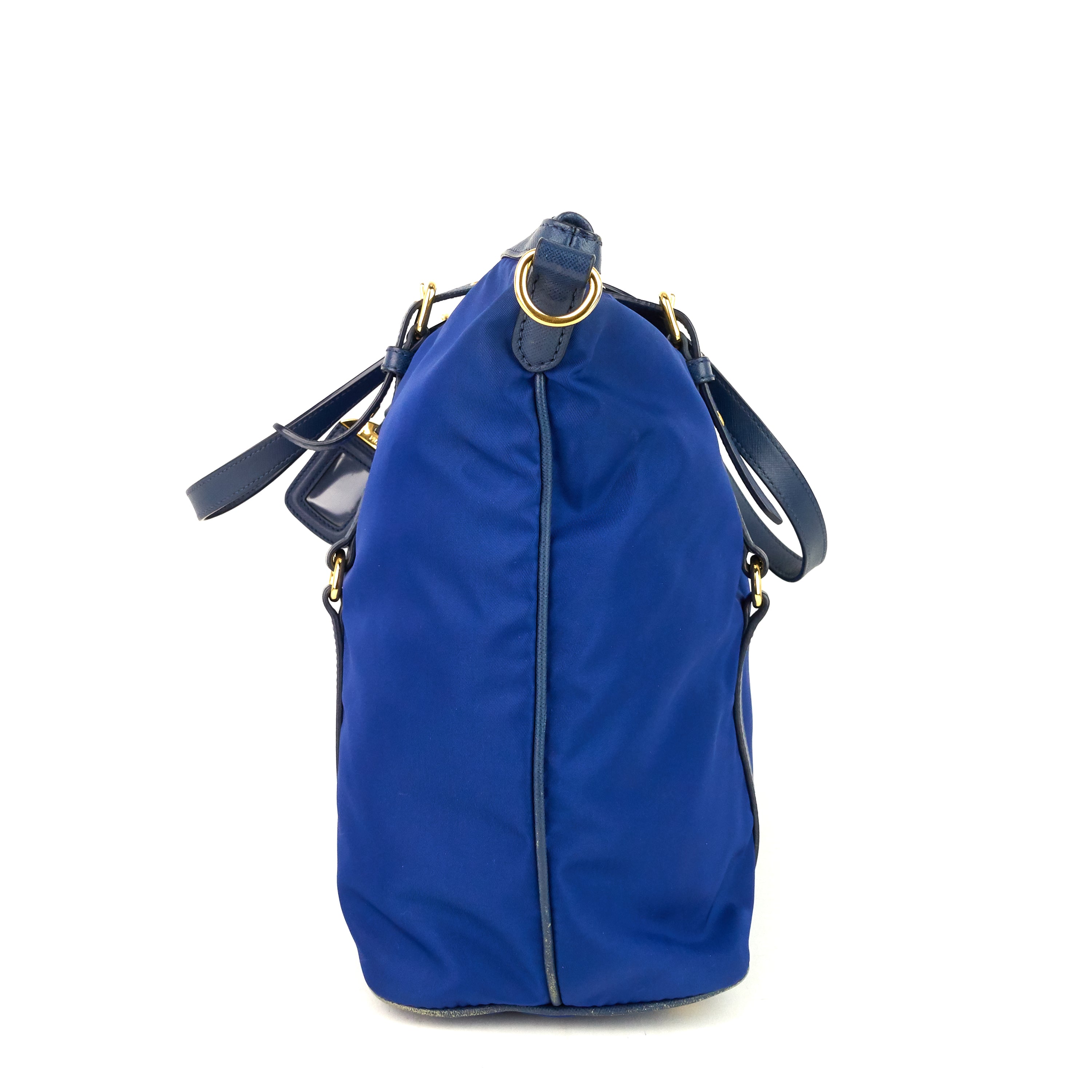 Pre-Owned Prada Tessuto Nylon and Saffiano Leather Tote Bag