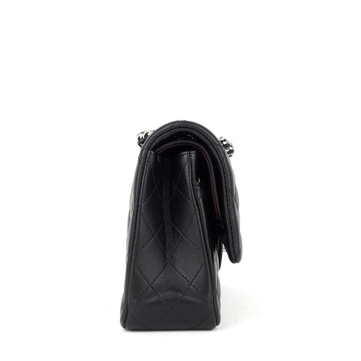classic double flap lambskin leather bag