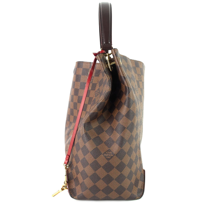 caissa damier ebene canvas tote bag