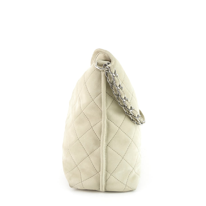 french riviera quilted suede hobo bag