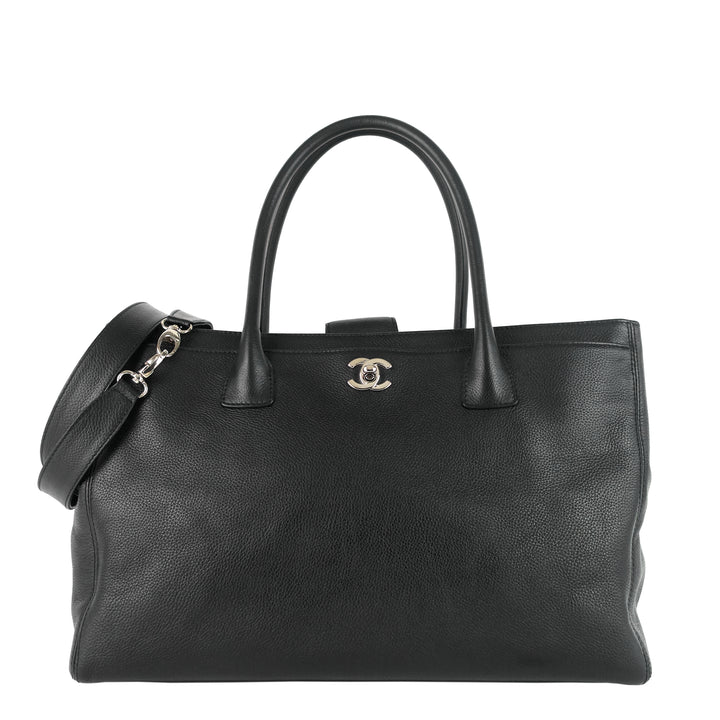 Chanel Cerf Executive Caviar Leather Tote Bag