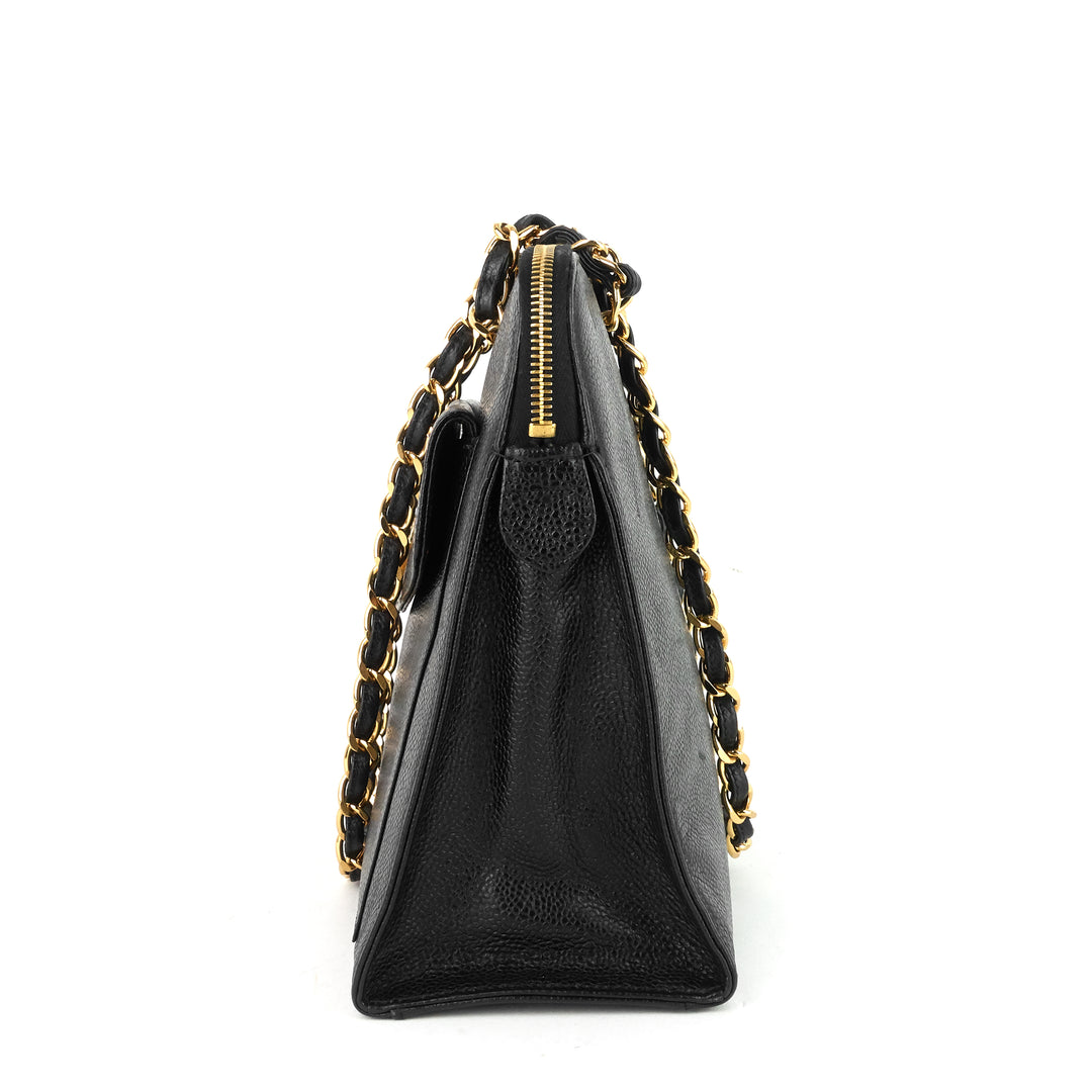 caviar leather cc flap pocket bag