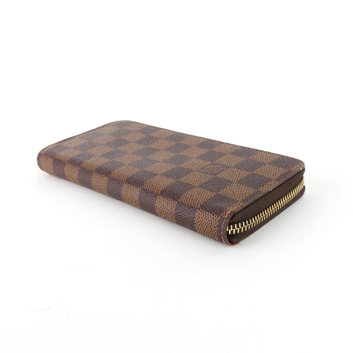 clémence damier ebene canvas wallet