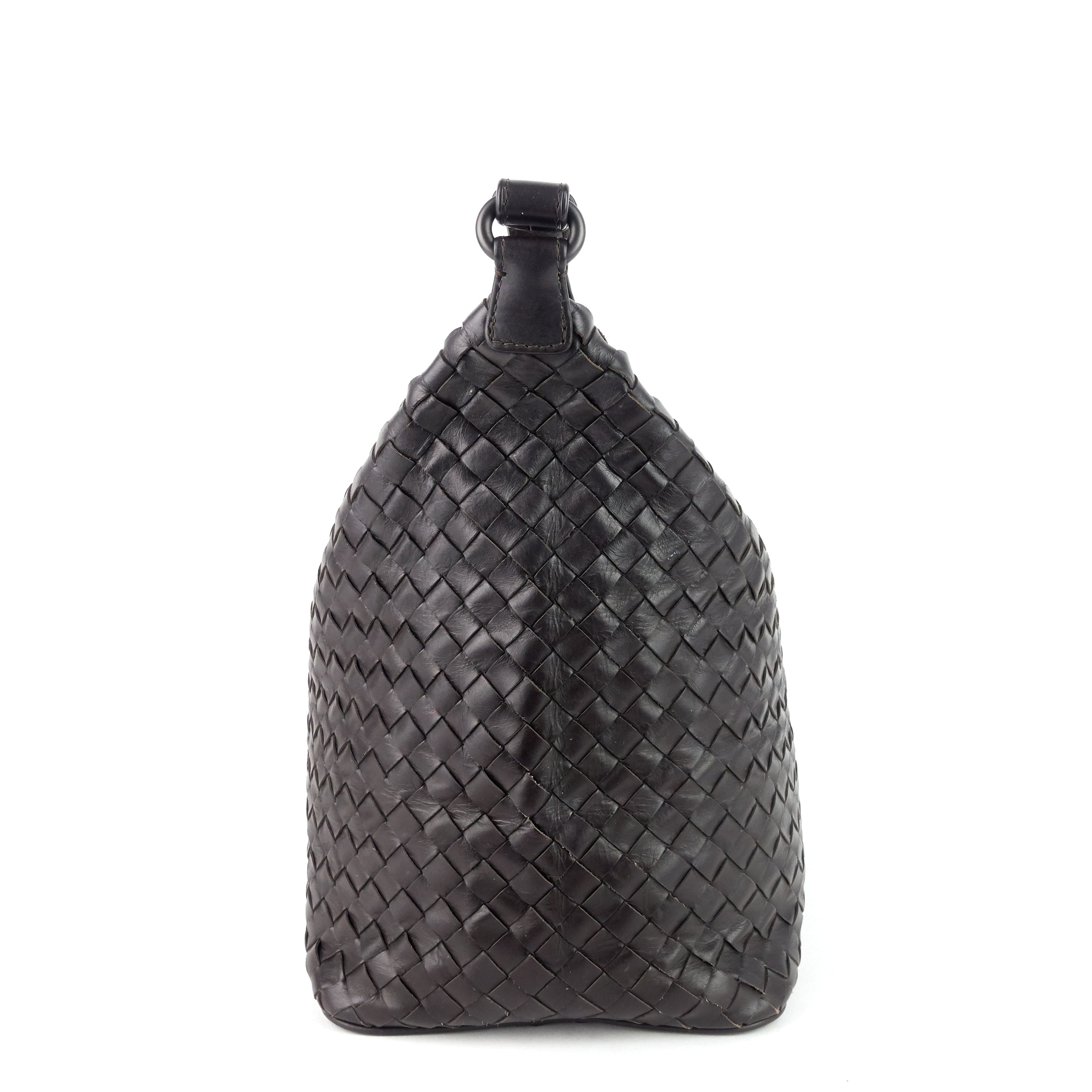 Bottega Veneta Large Intrecciato Leather Zip Shoulder Bag
