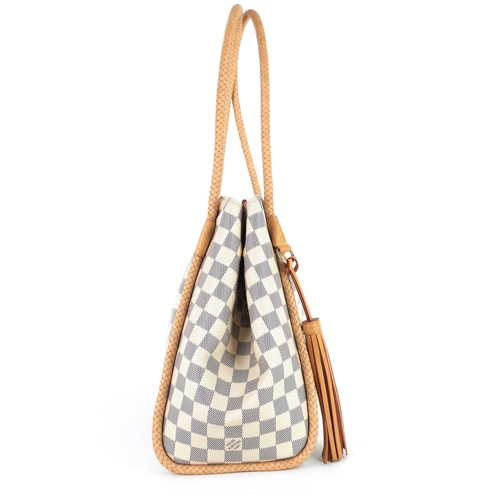 propriano damier azur canvas tote bag