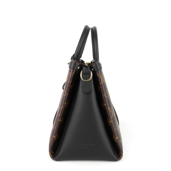 soufflot mm monogram canvas and coloured leather bag