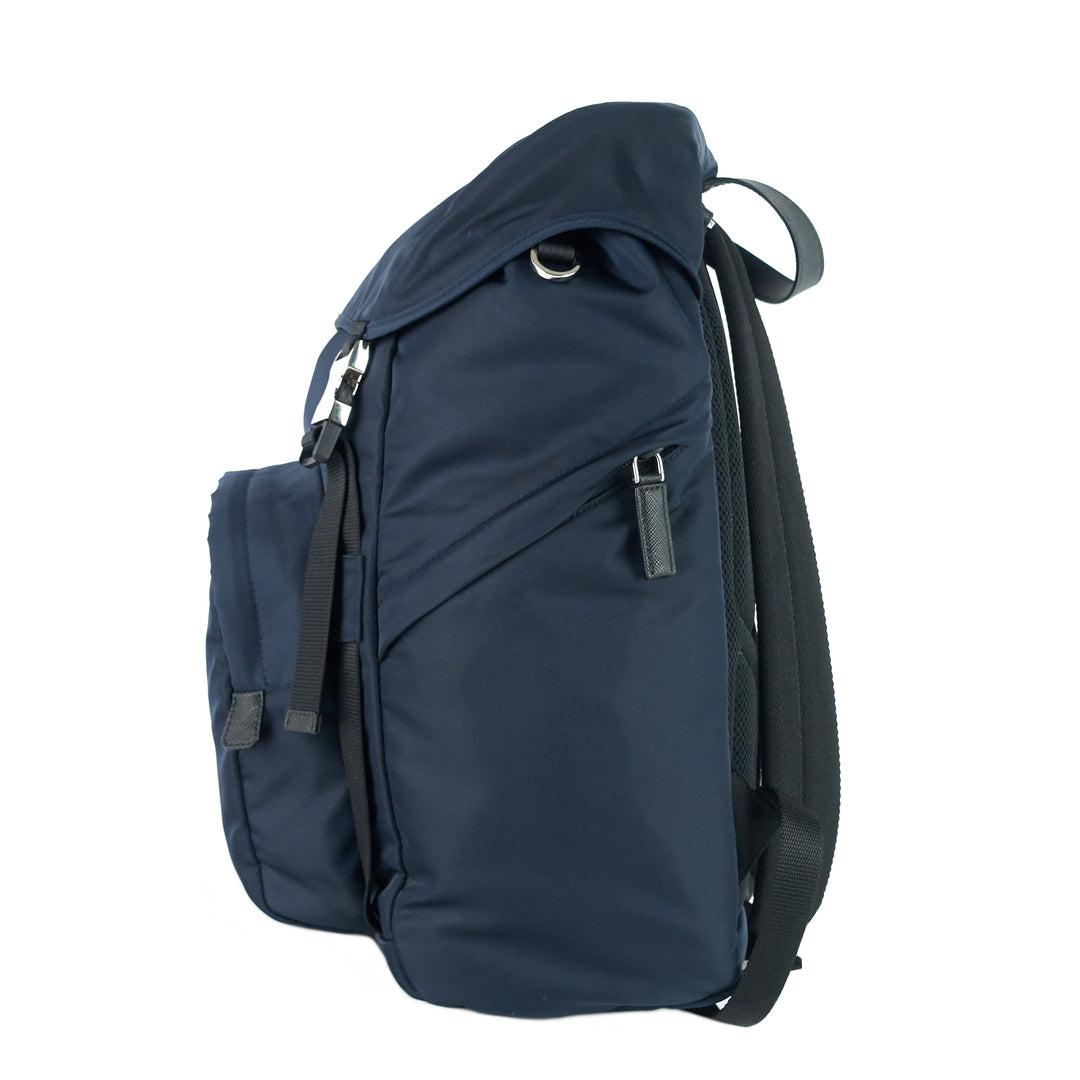 double medium nylon backpack