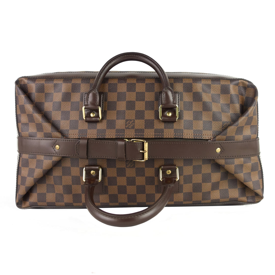 grimaud damier ebene canvas weekender bag