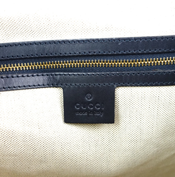 monogram canvas web boston bag with strap