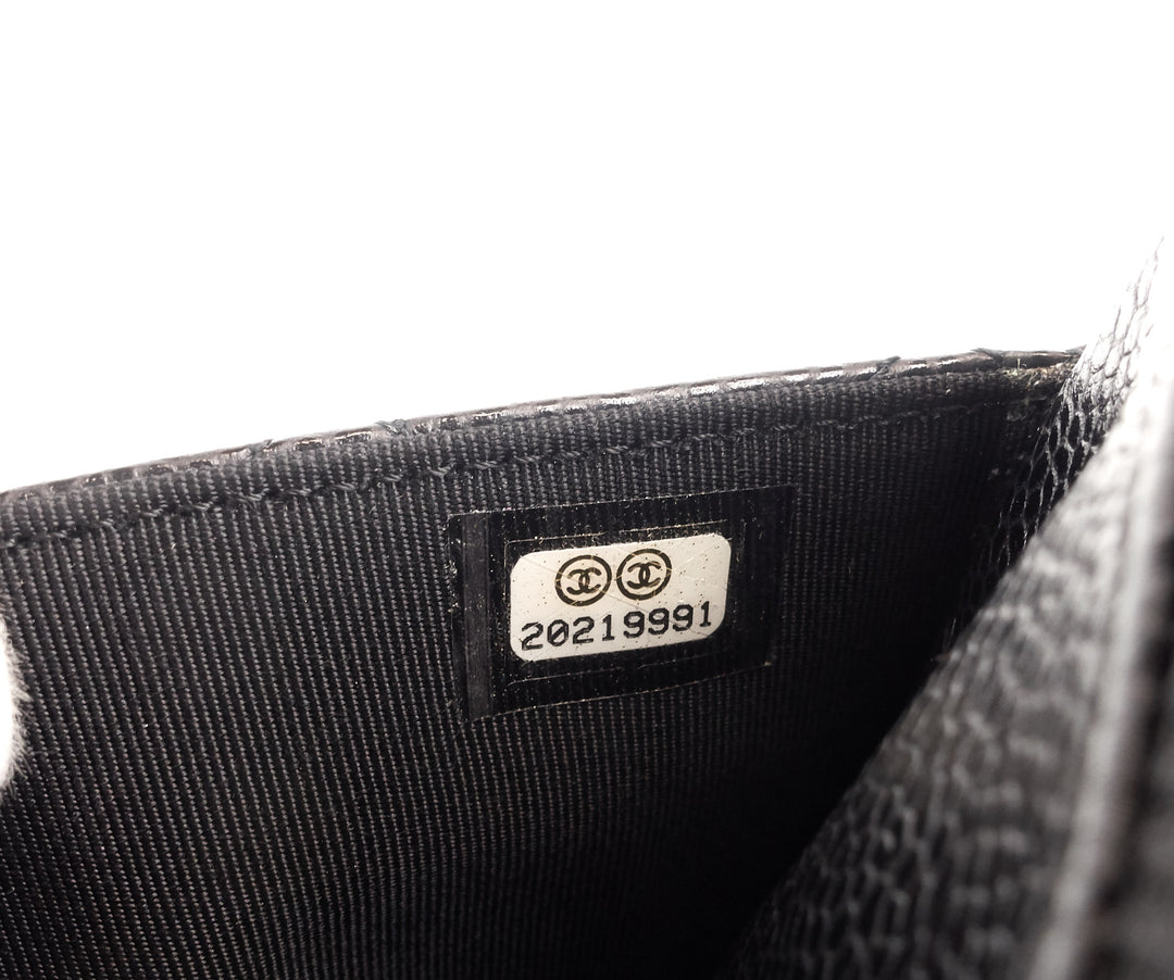 wallet on a chain quilted caviar leather bag