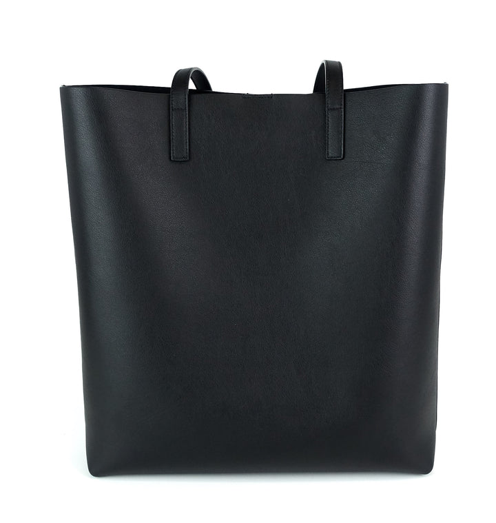 north south supple leather shopper tote bag