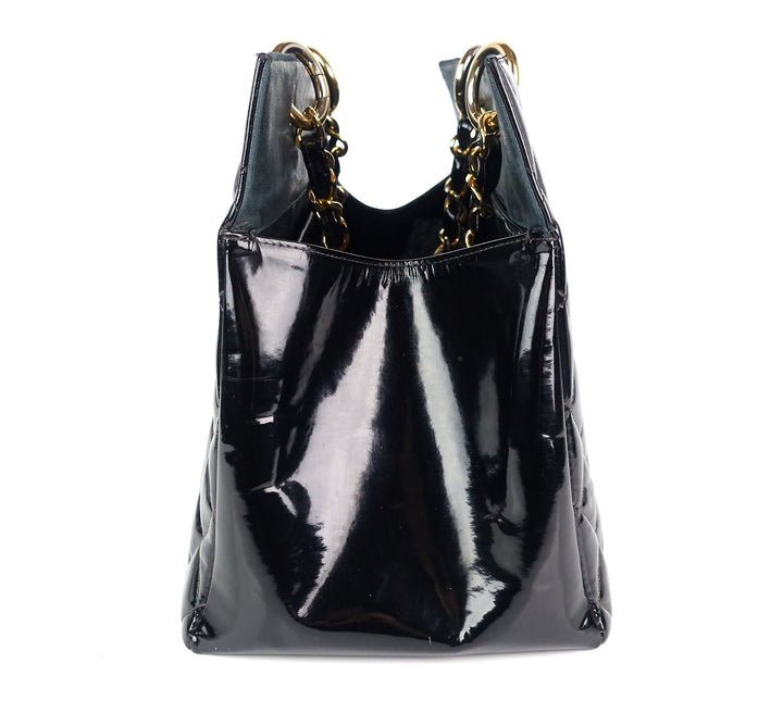 grand shopping tote gst patent leather bag