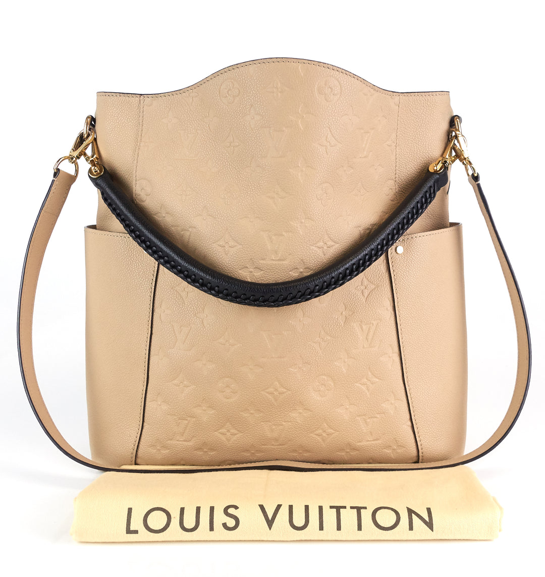 Louis Vuitton Rare Monogram Bagatelle Zip Hobo Bag Leather ref.298378 -  Joli Closet